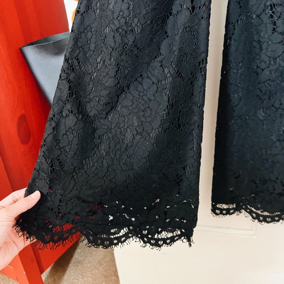 Rachel Zoe Reesa Scalloped Lace Jumpsuit, Black, 2 - Picture 5 of 12